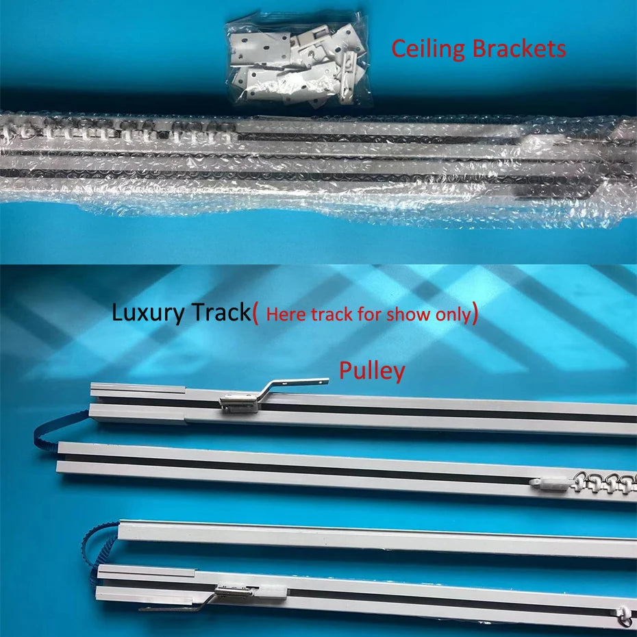 Customized Luxury Curtain Track Super Quiet Electric Curtains Rail for Tuya Wifi/Zigbee /T2 C2 Motor Intelligent Home Track Rod
