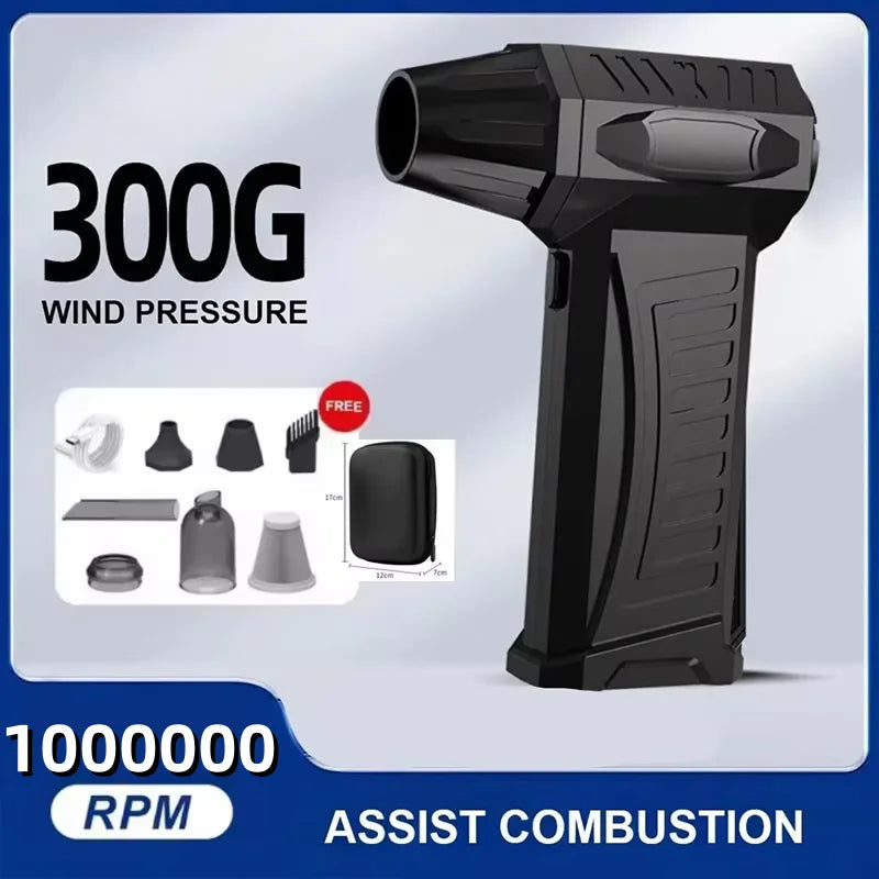 Xiaomi Super Violent Blower 1000000RPM Brushless Turbo Jet Blower 10000mAh Fast Charging Duct Fan 300G Thrust Cleaning Tool ﻿