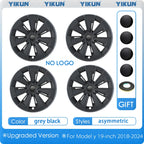 4PCS Hub Cap for Tesla Model Y 19 Inch New Car Wheel Cover Replacement Performance Automobile Full Rim Car Accessories 2018-2024