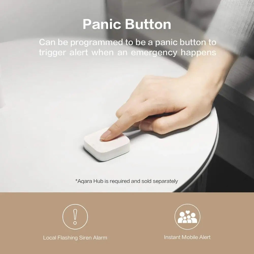 Aqara Sensor Smart Wireless Mini Switch Key Zigbee Connection Remote One Key Control Button Home Security Mijia Mihome Homekit