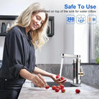 Electric Instant Heater Faucet Tankless Hot Water Heater Tap , Electric Hot Water Tap, LCD Temperature Display, 360 ° Mixed