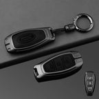 Leather Car Key Case Full Cover for Ford Focus 3 4 ST Mondeo MK3 MK4 Fiesta Fusion Kuga 2013 2014 2015 2017 Keychain Accessories