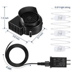 Inflatable Air Blower Portable Mini Air Blower With LED Light String Replacement Blower Fan for Halloween Xtmas Garden Decor