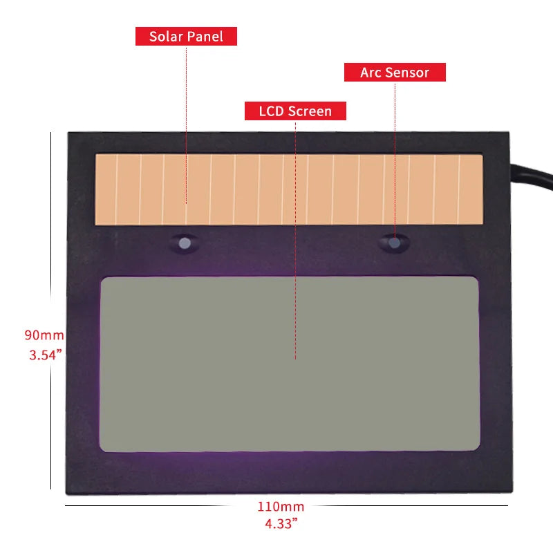 Solar Li Auto Darkening TIG MIG MMA Welding Helmets/True Color Welder Goggles/Mask Eyes Glasses/Goggles for Welding Machine