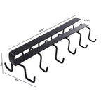 Household for Cabinet,Kitchen,Bar Metal Punch-free Cabinet Hook Mug Hook Rack Kitchen Organizer Hanging Cup Holder