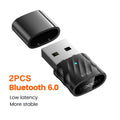 Toocki Bluetooth 6.0 USB Adapter Wireless Bluetooth Dongle Receiver Transmitter For PC Win 8.1 10 11 Phone Headset Speaker Mouse