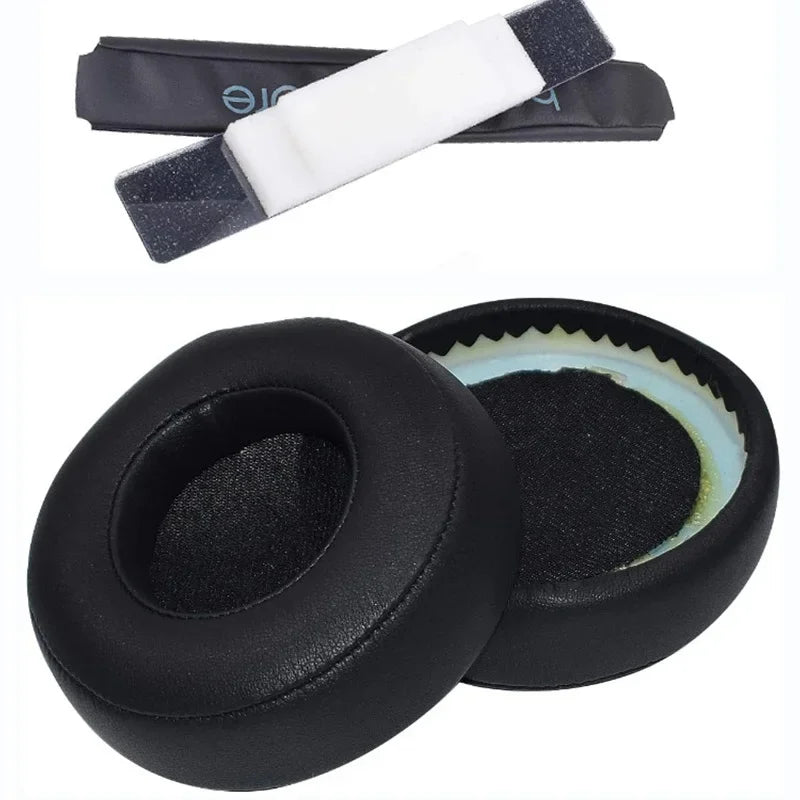 1 Pair Replacement Earpads for Beats By Dr. Dre Pro Detox Headphones Protein Leather Ear Pads Cushion Cover Accessories