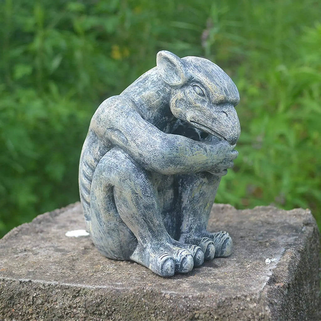 Gargoyle Gothic Decor Statue, Gargoyle Garden Guardian Sculpture, Medieval Gargoyle Mantel Office Bedroom Garden Decoration
