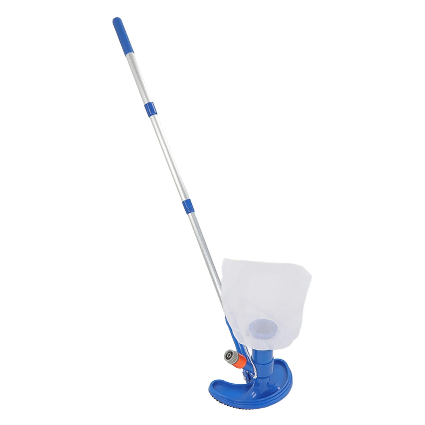 Pool Vacuum Suction Tool with Brush Portable Telescopic Rod Plastic Pool Vacuum Jet Cleaner for Spa Center Fountain