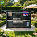 Modern Outdoor Kitchen Cabinets All-weather Use Aluminum Outdoor Kitchen Bbq Outdoor Kitchen