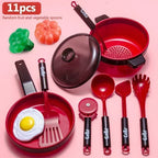 Kids Mini Home Kitchen Utensils Toy Girls Pretend Play Cooking Simulated Food Game Boys Educational Birthday Gifts 3+ Year Old