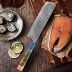1-5 PCS Damascus Kitchen Knife Set 67 Layers VG10 Handmade Forged Chef knife sharp Stable wood Handle Janpan Kitchen knife
