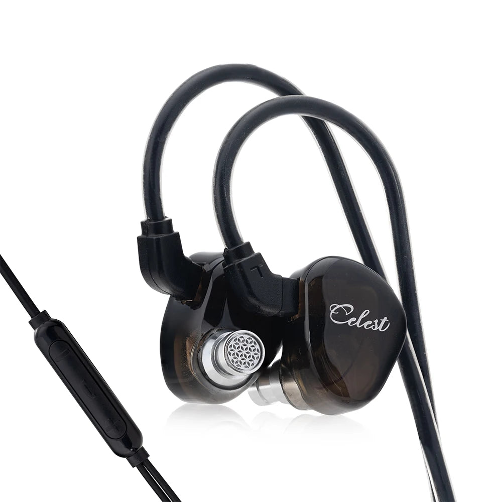 Celest Rue In Ear Earphones 6mm Micro Dynamic Driver Headphone For Gifts Earbuds Hifi Audio Music Headset Cable IEMs