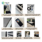 Customized luxury one-stop outdoor grill kitchen with refrigerator, sink, lockers and retractable doorway