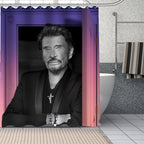 Custom Funny Johnny Hallyday Shower Curtain Waterproof Bathroom Polyester Fabric Bathroom Curtain With Hooks 0826