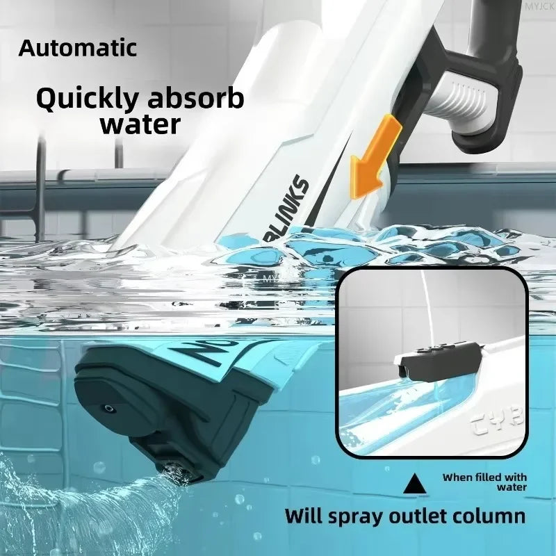Electric continuous water gun fully automatic water absorption large capacity outdoor battles  summer water fights children toys