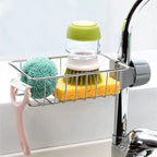 Kitchen Sink Drain Rack Sponge Storage Flexible Faucet Holder Soap Drainer Towel Rack Shelf Organizer Kitchen Accessories