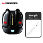 Monster MQO22 TWS Bluetooth Earphones Clip Design Touch HD Call With Mic Headphones Sports Gaming Headset