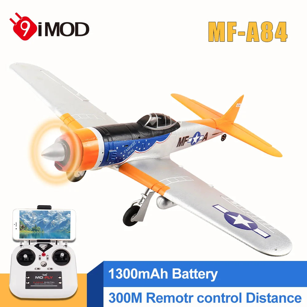 9IMOD RC Plane MF-A84 Fixed-wing Aircraft 10CH  One-key Aerobatic EPP Optional Camera