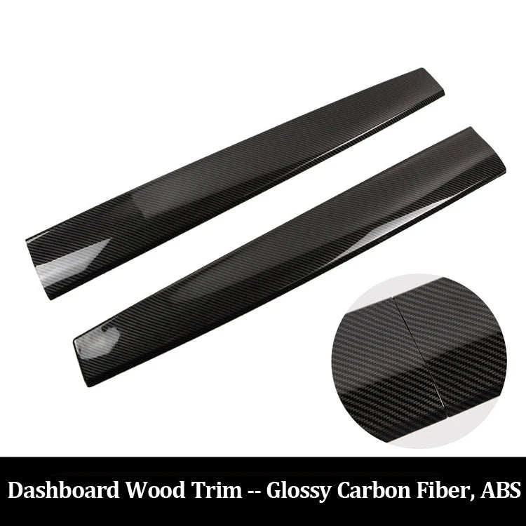 for Tesla Model Y 3 ABS Carbon Fiber Center Console Wrap Cover Kit Dashboard Armrest Door Side Trim Sticker Interior Accessories