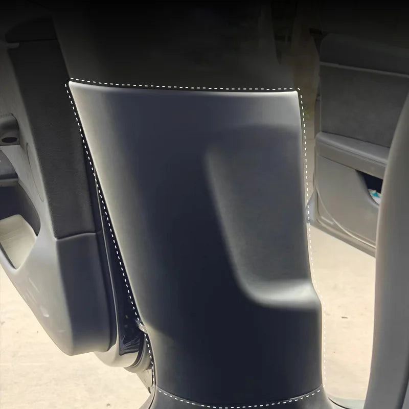 For Tesla Model 3 Highland Door Frame TPE Guard Door Center B-pillar Inside Protection Pad Flocking Protection on Both Sides