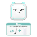 Portable Mini Thermal Photo Printer Cordless Label Printer Rechargeable Design Compact for Text Photos and Symbols for Printing