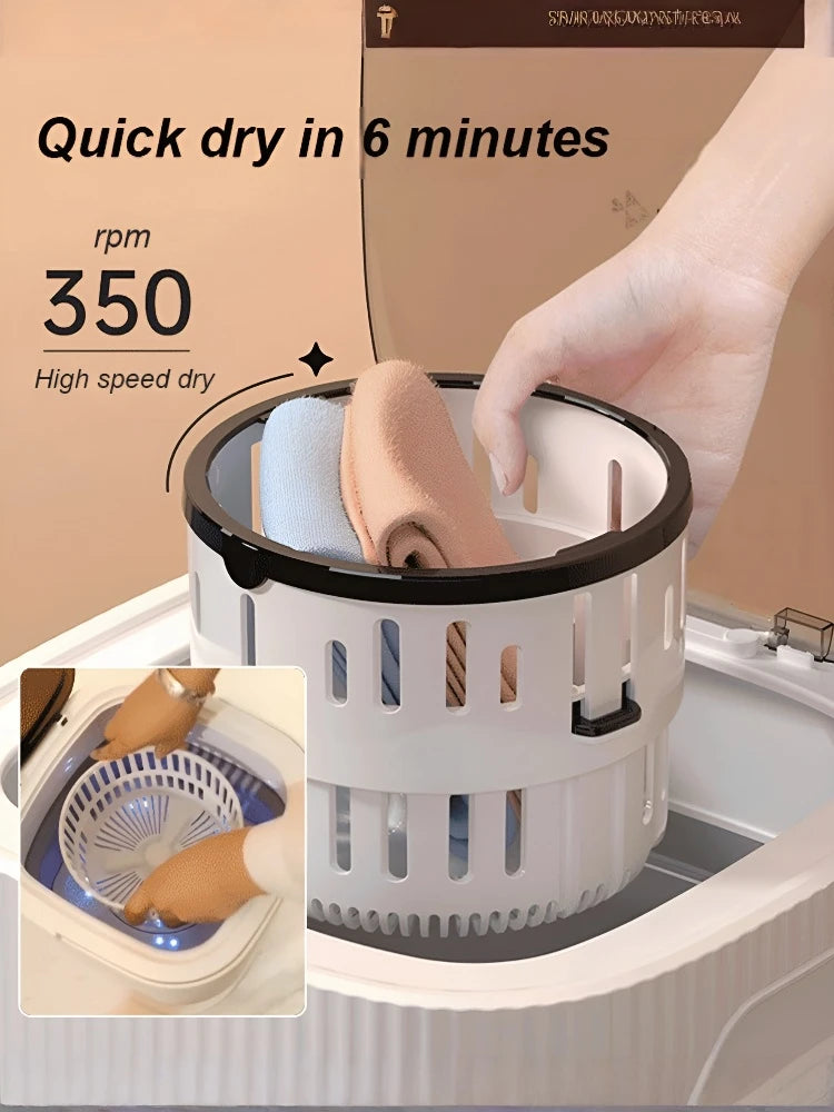 12L Large Capacity Fully Automatic Mini Folding Washing Machine Mini W