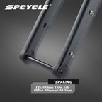 Spcycle 2024 New Carbon Gravel Fork Max Tire 700x55C or 29x2.1'' Tapered Disc Brake MTB Gravel Bicyel Rigid Forks