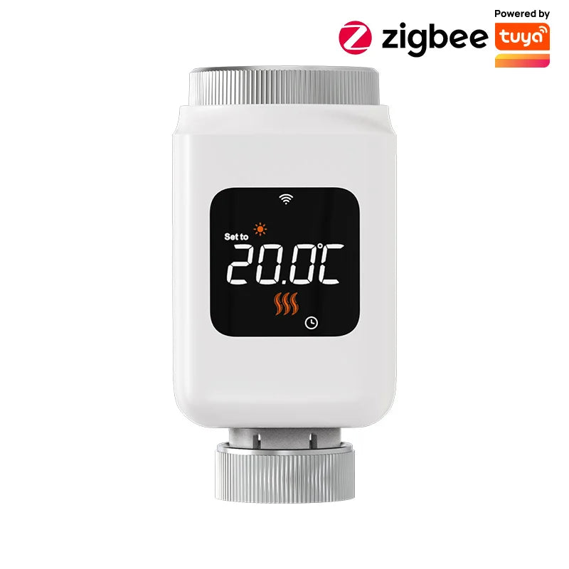 EZAIOT Tuya ZigBee Thermostat Radiator Actuator Smart TRV Thermostatic Valve Temperature Controller Support Alexa Google Home