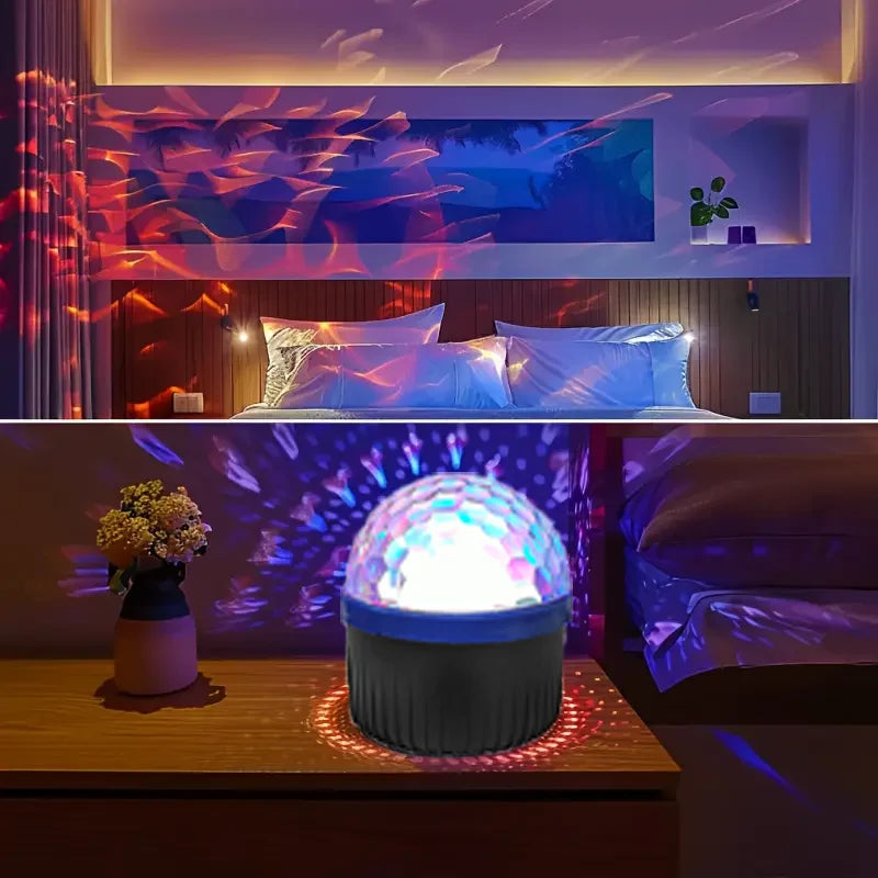 Rotating Water Wave & Northern Lights Projector - Multi-Color Ambient Party Light | AlluCanFind