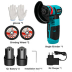 Gisam 19500rpm Electric Angle Grinder Brushless motor Rechargeable Battery Grinding Machine for Cutting Polishing Ceramic Tile