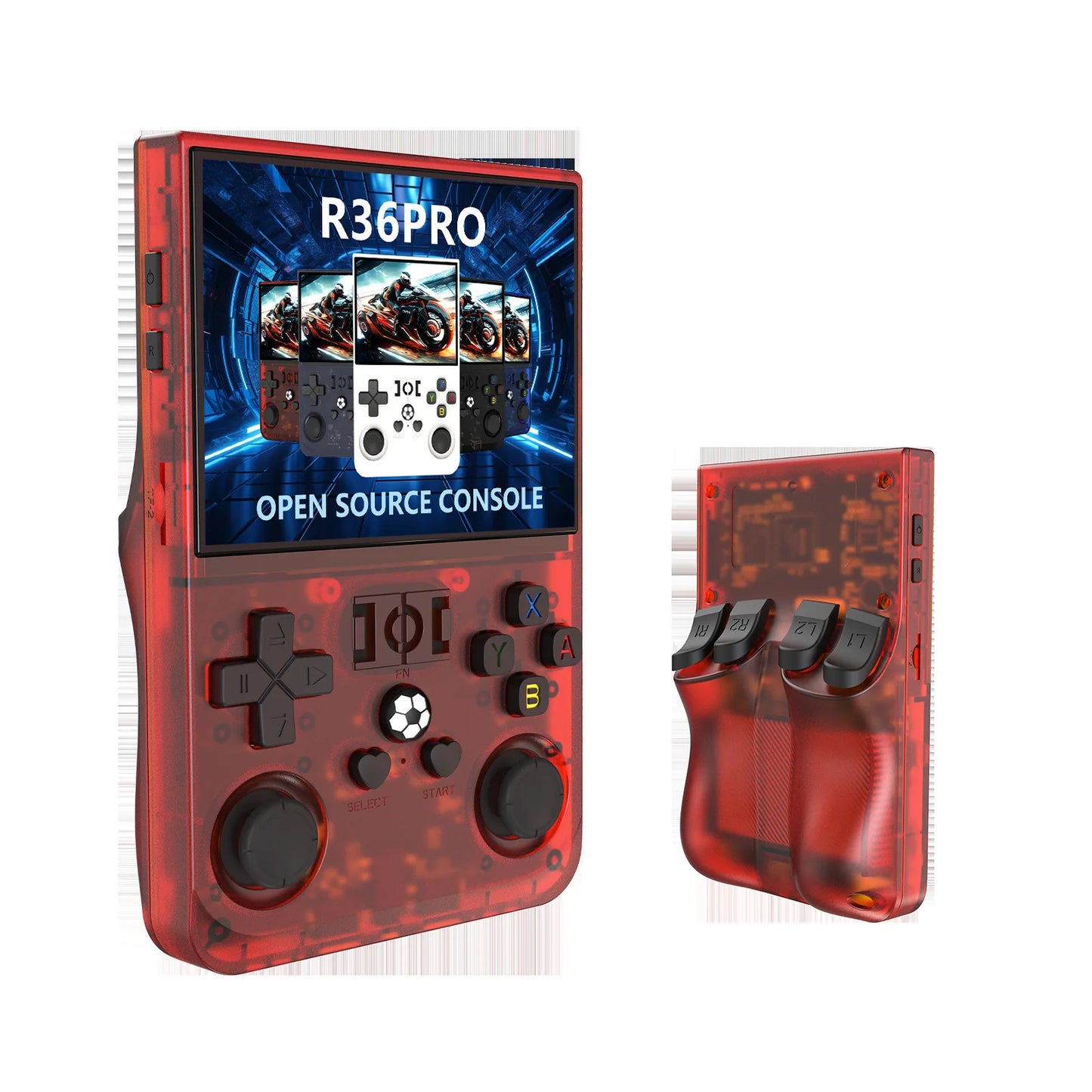 Open Source R36 PRO Retro Handheld Video Game Console Linux System 3.5 Inch IPS Screen Portable Pocket Video Player 128GB Games