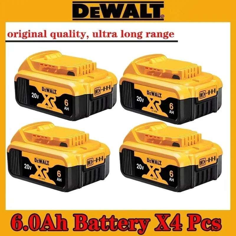 Original DEWALT battery，20V,，6AH， rechargeable lithium-ion battery， DCB115， DCB118,，Dewalt tool battery, dewalt ，DCB1104 charger