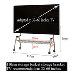 TV Stands Nordic TV Mobile Bracket Living Room Home Modern Simple Floor 32-75 Inch Stainless Steel Hanger with Wheels TV Cabinet
