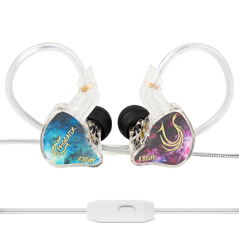 KBEAR Phoenix 10mm DD with Double Magnet Headphone with 3.5mm/Type-c In Ear Earphones Noise Cancelling HIFI Sport Gaming Headset