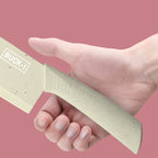 Five-piece beige stainless steel kitchen knife set, including a full set for kitchen, dormitory, household use, including a chef