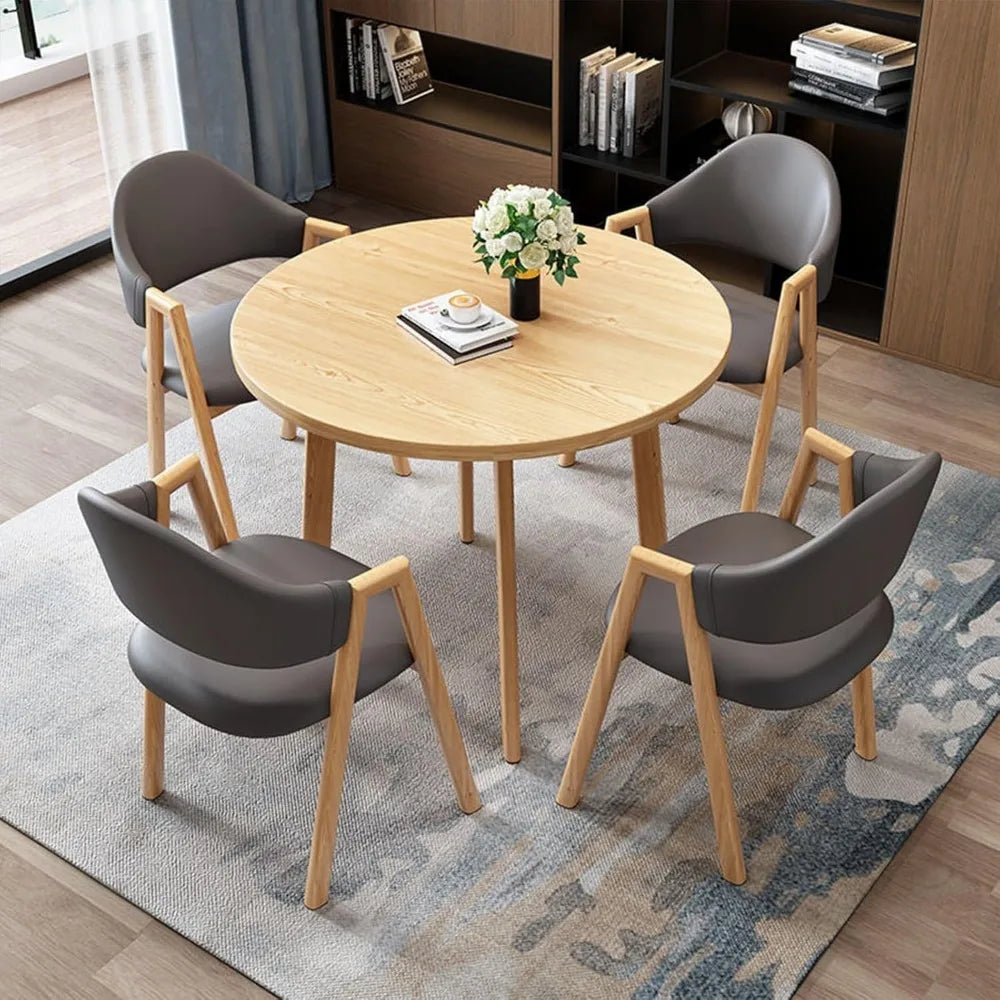 Small Round Conference Table Set for 4