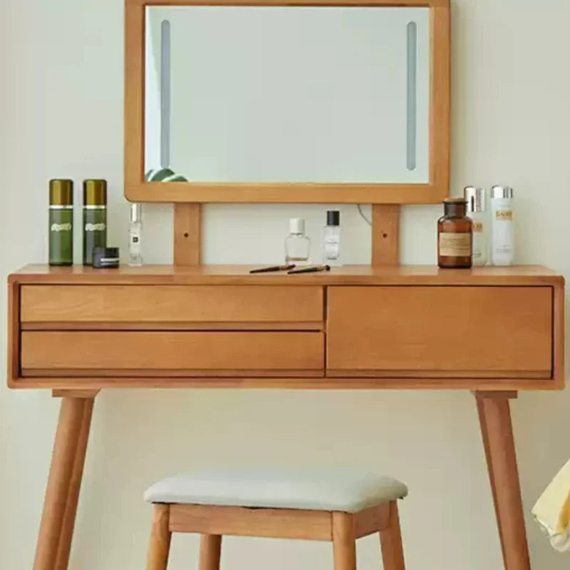 Square Aesthetic Vanity Table Drawer European Beauty Space Saving Makeup Cabinet Salon Organizer Penteadeira Feminina Furniture