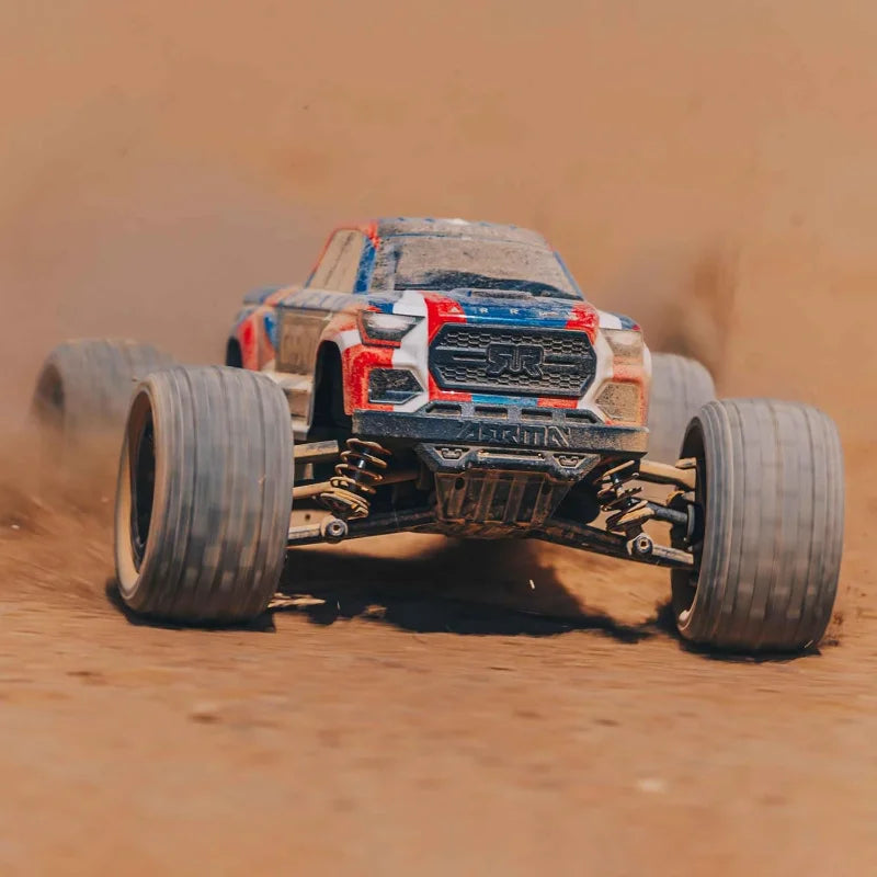 Truck 1/18 Granite GROM MEGA 380 Brushed 4X4 Monster Truck RTR with Battery & Charger, Blue, ARA2102T1