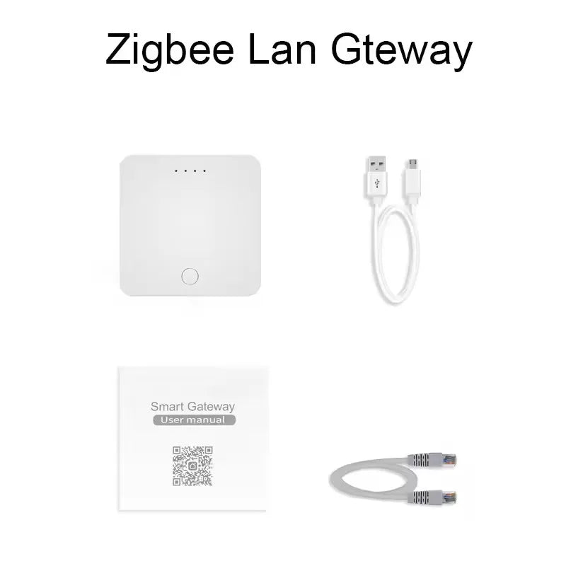 JSPTEC Tuya Multi-mode WiFi ZigBee 3.0 Bluetooth Mesh Gateway Hub Bridge Wireless and Wired Smart Life App Remote Control