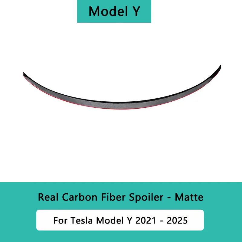 For Tesla Model 3/Y/S/Highland Spoiler Real Carbon Fiber Original High Performance Auto Trunk Tail Wing Car Exterior Accessories