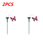 Solar Powered Flying Wobble Solar Flying Bird Butterfly Artificial Fake Hummingbird Dancing Fluttering Butterflies Garden Decor