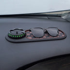 Car Dash Mat Anti Slip Rug with Auto Phone Holder Silicone Dashboard Car Pad Mat for Phones Keys Gadgets