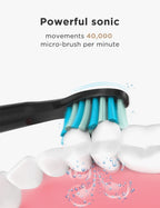 Fairywill Sonic Electric Toothbrush FW-D7 set USB Charge Toothbrushes case for Adult with tooth brush Heads 5 Mode Smart Time