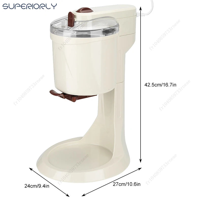 1L ice cream machine Manual automatic desktop simple operation large capacity mini soft ice cream machine household