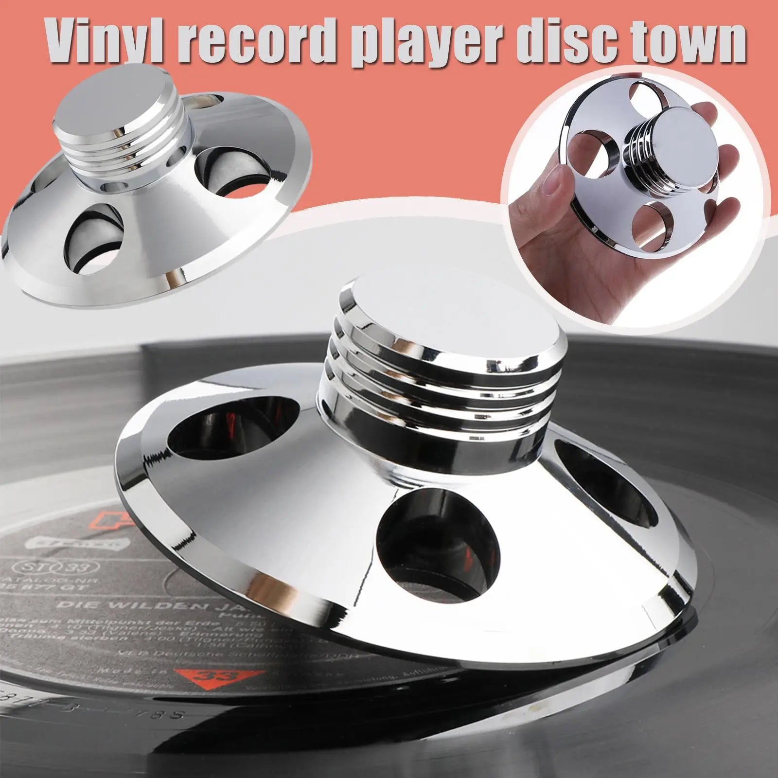 Record Weight Audio Vinyl Turntable LP Record Clamp Accessory Stabilizer Record Record Disc Metal Qua Weight Player R8Z2