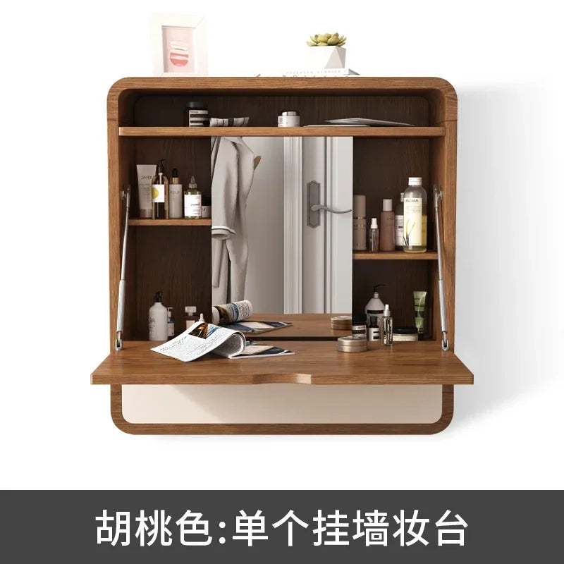 Wall-Mounted Dresser Modern Minimalist Makeup Table Small Apartment Bedroom Internet Celebrity Ins Mini Dresser