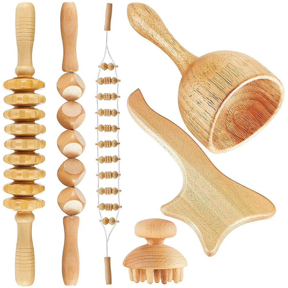 6-in-1 Wood Therapy Massage Tool