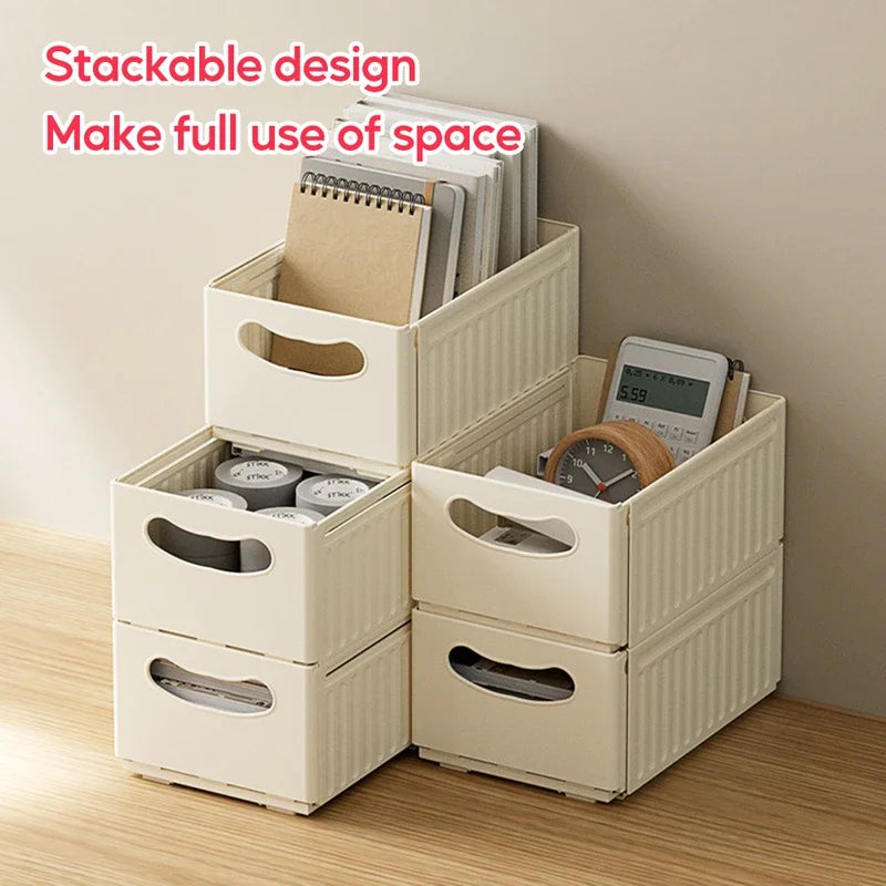 1/2/3PCS Retractable Drawer Organizer Adjustable Cabinet Storage Box Stackable Kitchen Organizers Sorting Storage Box For Home