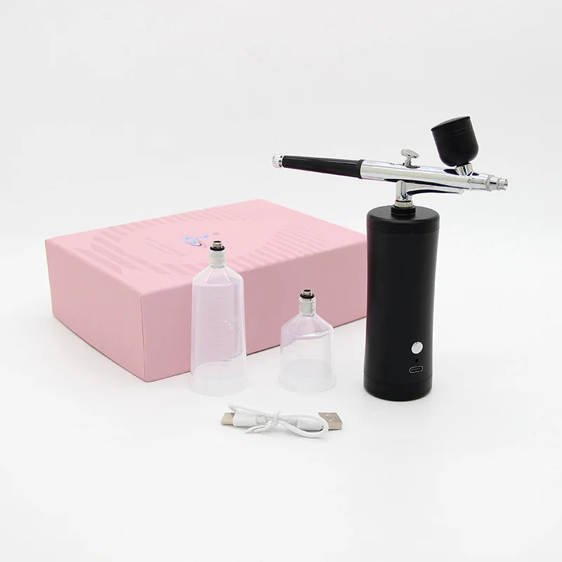 Rechargeable Portable Airbrush Paint Spray Gun Airbrush For Nail Art Cake Pastry Painting Barber Makeup Facial Beauty Skin Care